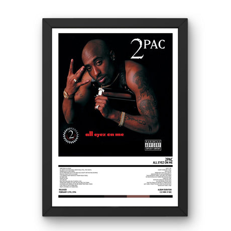 2Pac - All Eyez On Me (1996) Poster - Setlist