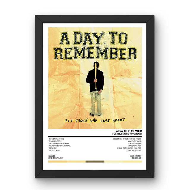 A Day To Remember - For Those Who Have Heart (2023) Poster - Setlist