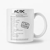 AC/DC Wembley Stadium July 3 2024 Setlist Mug - Setlist