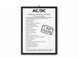 AC/DC Wembley Stadium July 7 2024 Setlist Poster - Setlist