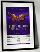 Aerosmith Deuces Are Wild Dolby Live at Park MGM Las Vegas 5th October 2022 - Setlist Tour Poster - Setlist