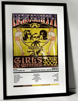 Aerosmith Girls of Summer DTE Energy Music Theatre Clarkston 18th September 2002 - Setlist Tour Poster - Setlist