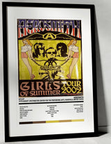 Aerosmith Girls of Summer Tweeter Center for the Performing Arts Mansfield 24th August 2002 - Setlist Tour Poster - Setlist