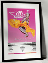 Aerosmith Just Push Play Tweeter Center Camden 27th September 2001 - Setlist Tour Poster - Setlist