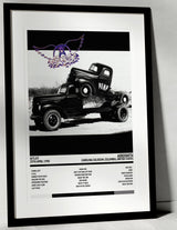 Aerosmith Pump Carolina Coliseum Columbia 29th April 1990 - Setlist Tour Poster - Setlist