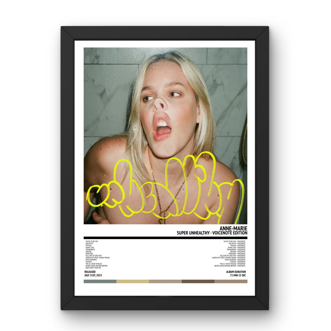 Anne - Marie - SUPER UNHEALTHY - VOICENOTE EDITION (2023) Poster - Setlist