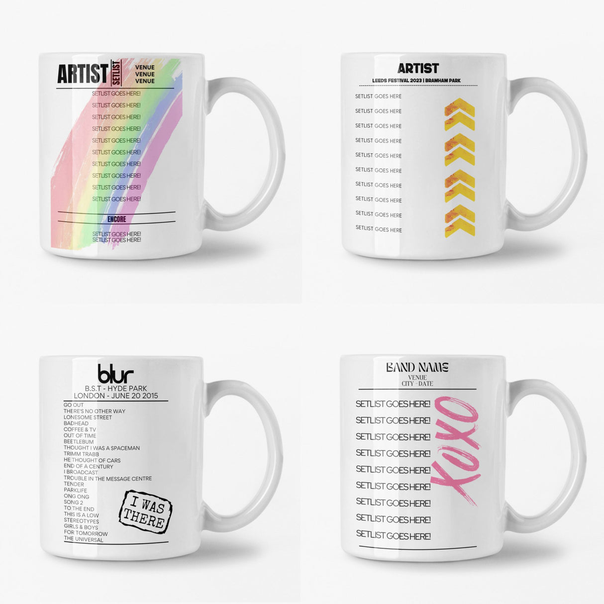 Any Custom Request! Setlist Mug! By Popular Demand! - Setlist