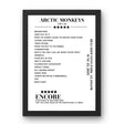 Arctic Monkeys Bellahouston Park Glasgow 25 June 2023 Setlist Poster - Setlist