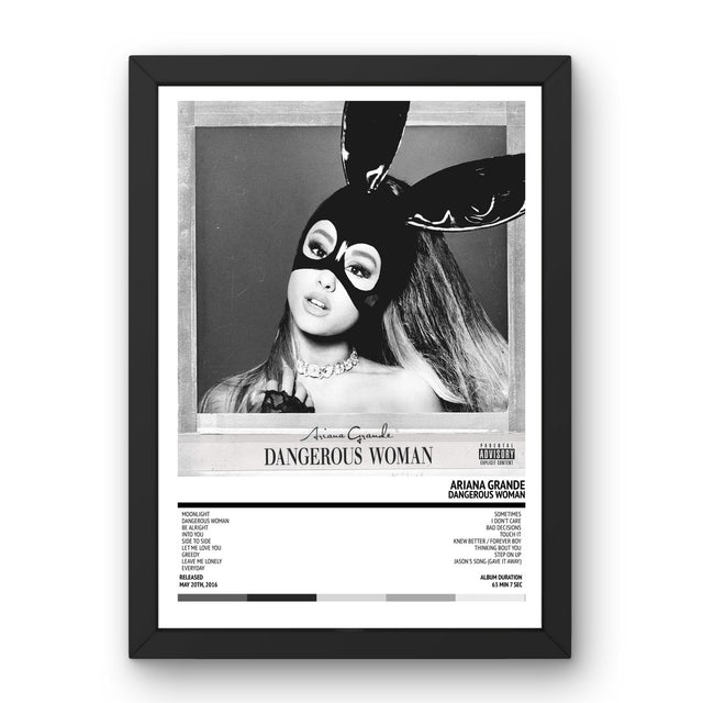 Ariana Grande - Dangerous Woman (2016) Poster - Setlist