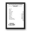 Avenged Sevenfold June 09, 2023 Kia Forum Inglewood Setlist Poster - Setlist