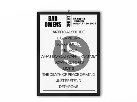 Bad Omens Setlist London 02 Arena January 20 2024 - Setlist