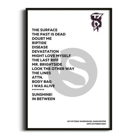 Beartooth Manchester 24th October 2024 - Gig Setlist - Setlist