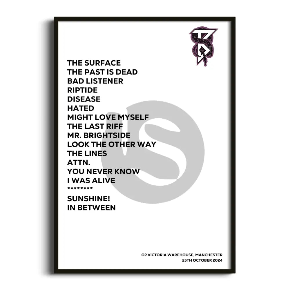 Beartooth Manchester 25th October 2024 - Gig Setlist - Setlist