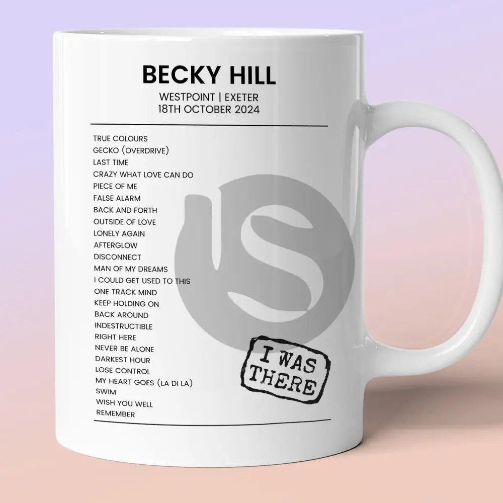 Becky Hill Believe Me Now? UK Tour Westpoint Exeter 18th October 2024 - Setlist Mug - Setlist