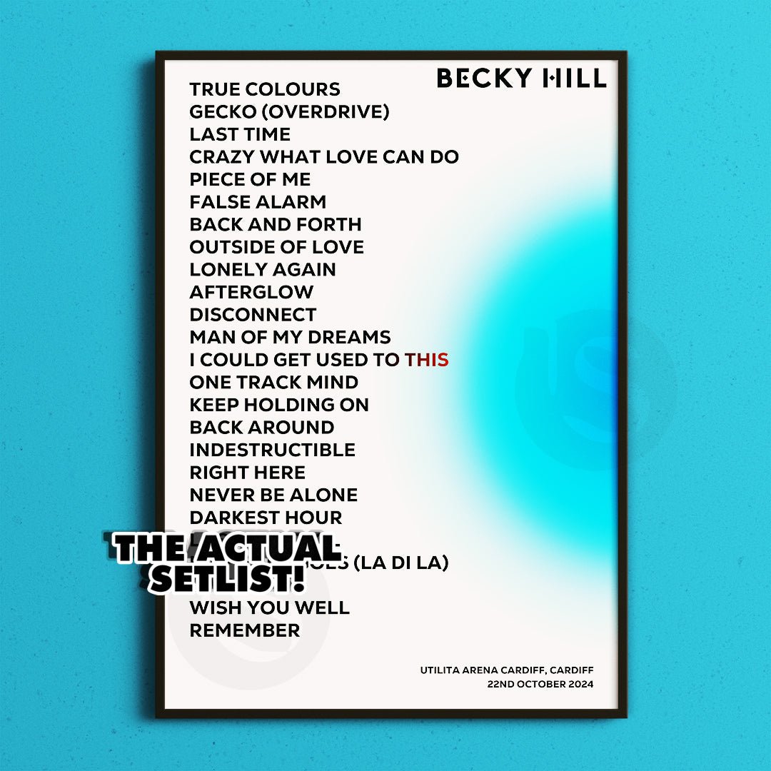 Becky Hill Cardiff 22nd October 2024 - Gig Setlist - Setlist