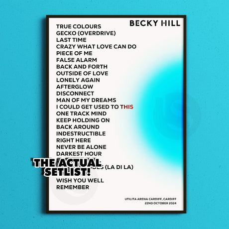 Becky Hill Cardiff 22nd October 2024 - Gig Setlist - Setlist