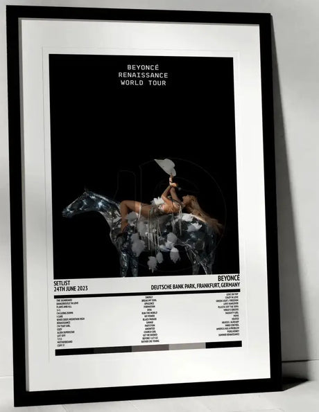 Beyoncé Renaissance World Tour Deutsche Bank Park Frankfurt 24th June 2023 - Setlist Tour Poster - Setlist