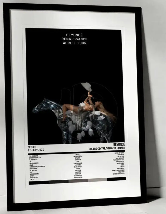 Beyoncé Renaissance World Tour Rogers Centre Toronto 8th July 2023 - Setlist Tour Poster - Setlist