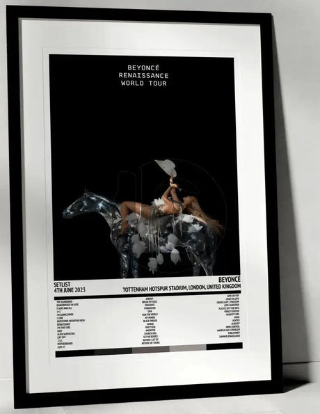 Beyoncé Renaissance World Tour Tottenham Hotspur Stadium London 4th June 2023 - Setlist Tour Poster - Setlist