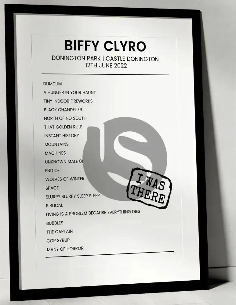 Biffy Clyro 12th June 2022 Donington Park Castle Donington - I Was There - Setlist