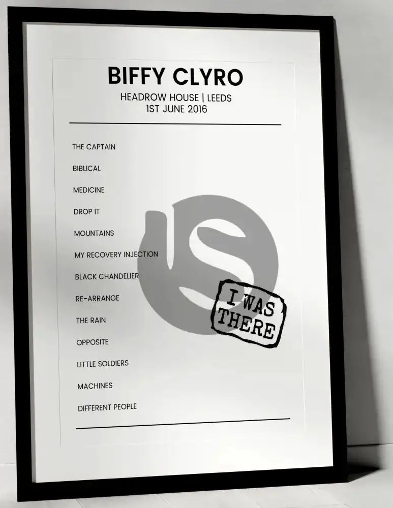 Biffy Clyro 1st June 2016 Headrow House Leeds - I Was There - Setlist