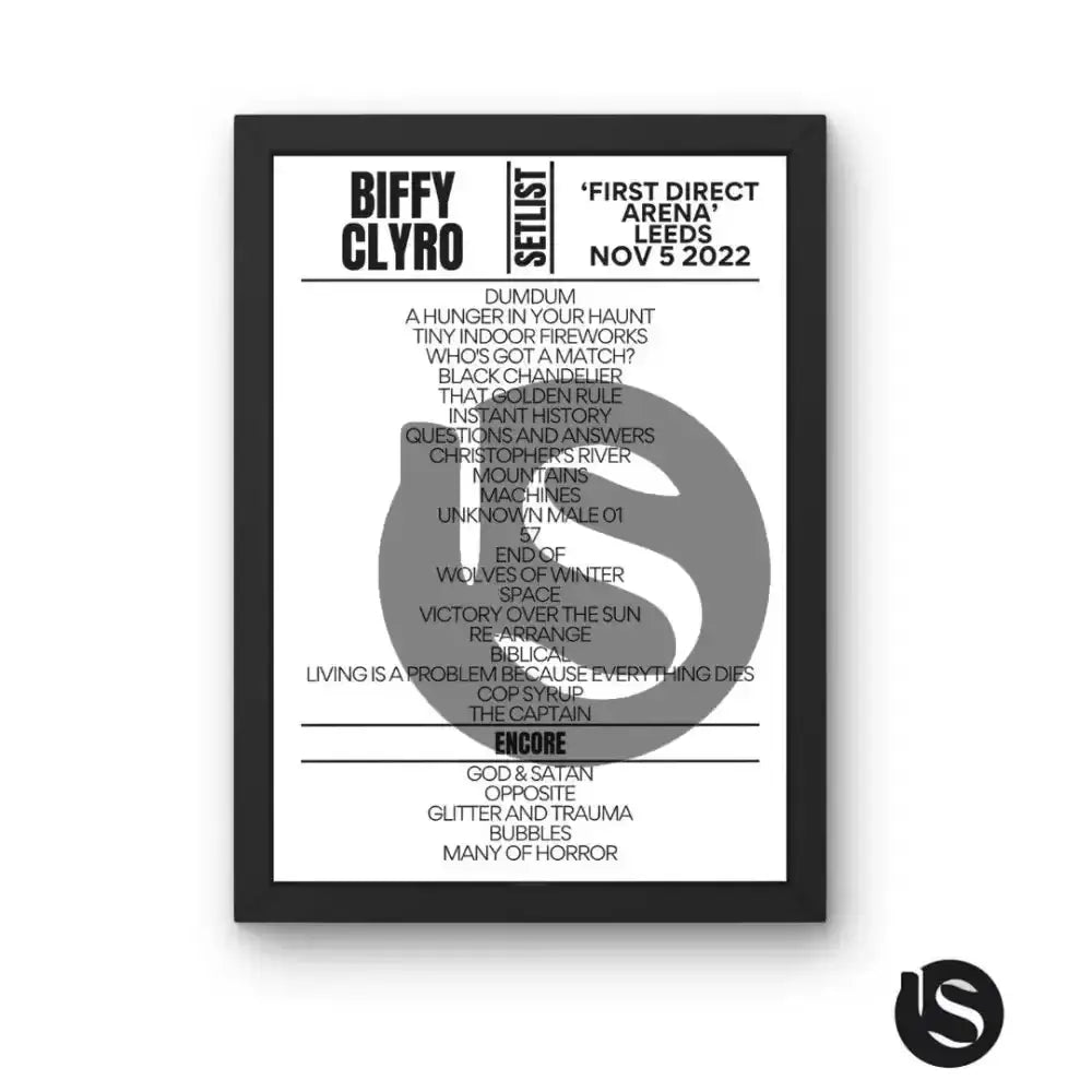 Biffy Clyro Leeds November 5 2022 Setlist - Setlist