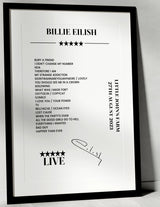 Billie Eilish 27th August 2023 Little John's Farm Reading Setlist Poster - Setlist