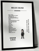 Billie Eilish 29th August 2023 Electric Ballroom London Setlist Poster - Setlist