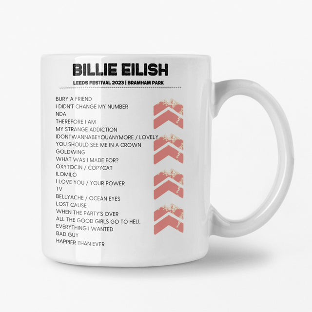 Billie Eilish Leeds Festival 2023 Setlist Mug - Setlist