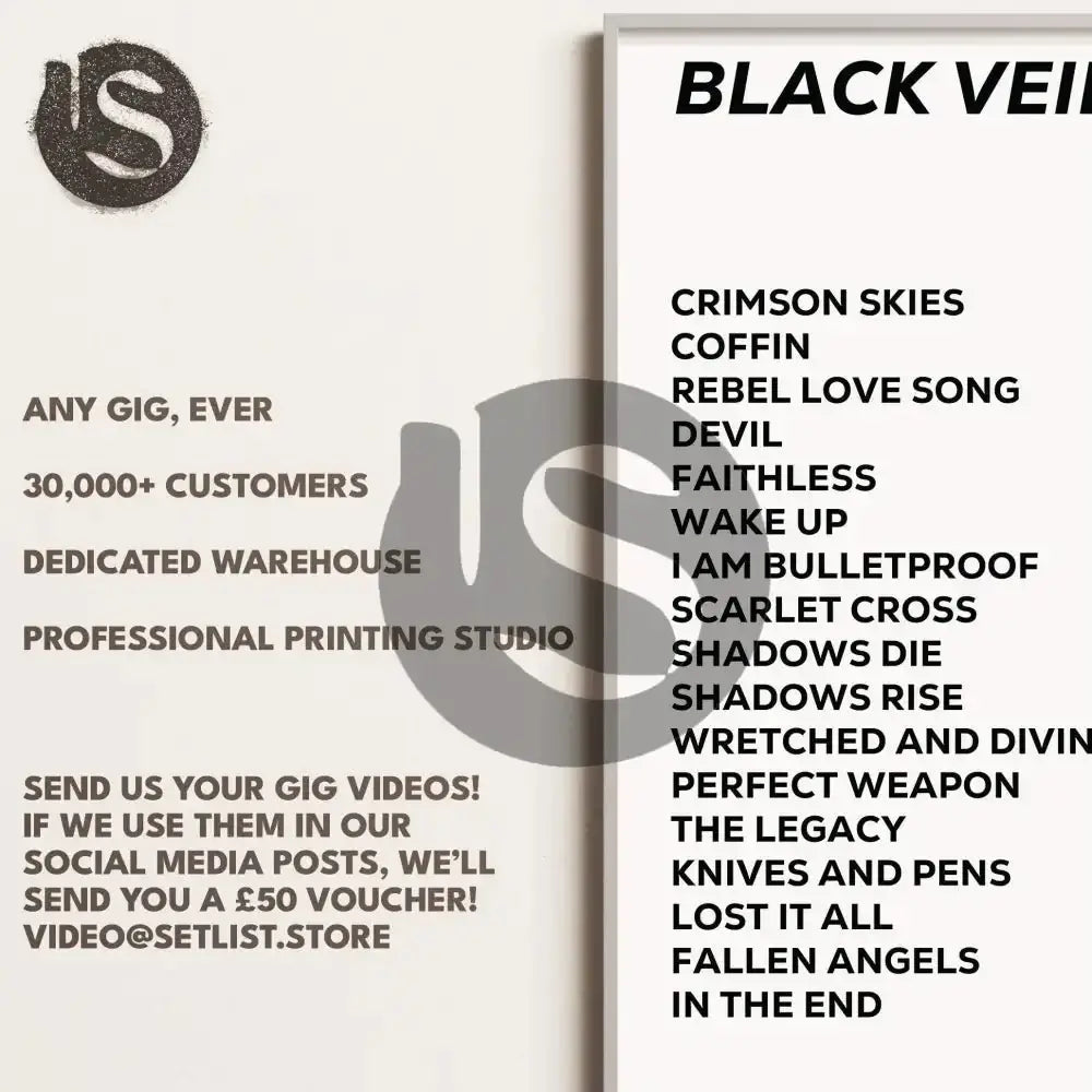 Black Veil Brides Bristol 15th February 2023 - Gig Setlist - Setlist