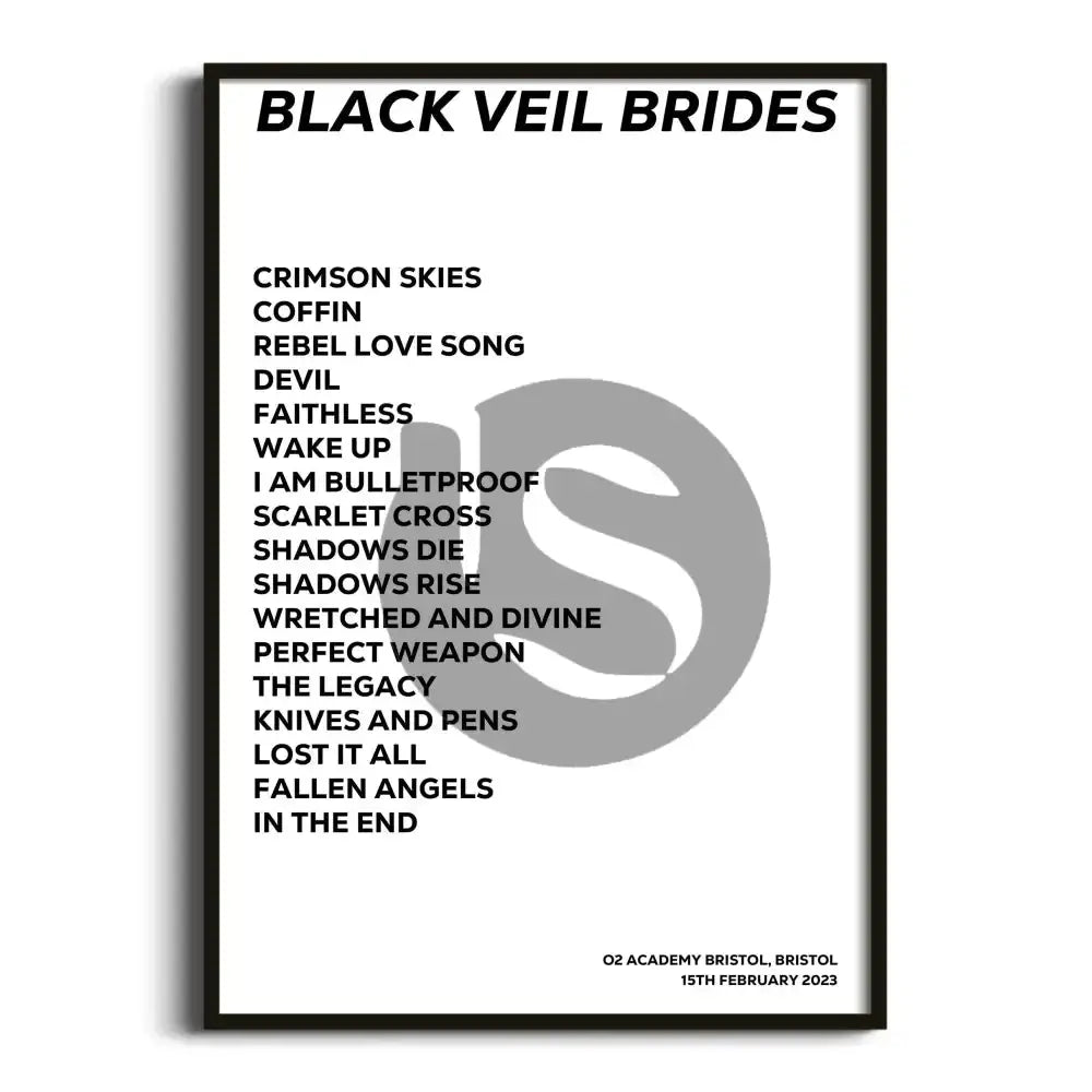 Black Veil Brides Bristol 15th February 2023 - Gig Setlist - Setlist