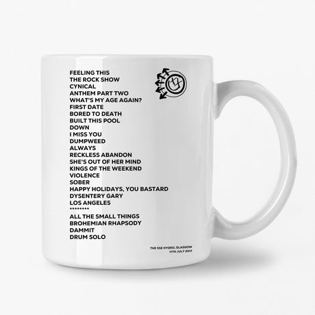 blink‐182 Glasgow 11th July 2017 Setlist Mug - Setlist