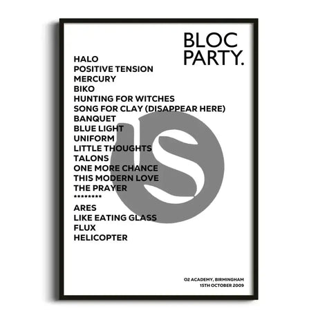 Bloc Party Birmingham 15th October 2009 - Gig Setlist - Setlist