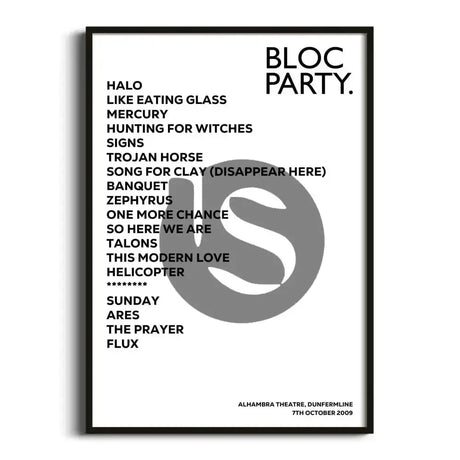 Bloc Party Dunfermline 7th October 2009 - Gig Setlist - Setlist