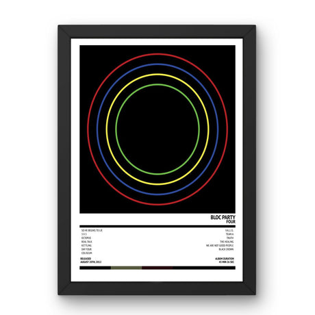 Bloc Party - Four (2012) Poster - Setlist