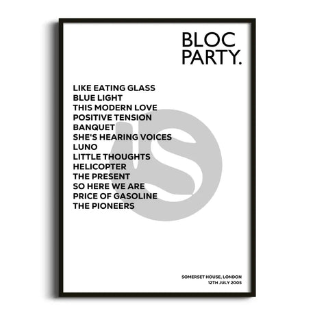 Bloc Party London 12th July 2005 - Gig Setlist - Setlist