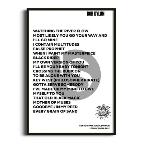 Bob Dylan London 20th October 2022 - Gig Setlist - Setlist