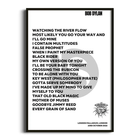 Bob Dylan London 23rd October 2022 - Gig Setlist - Setlist