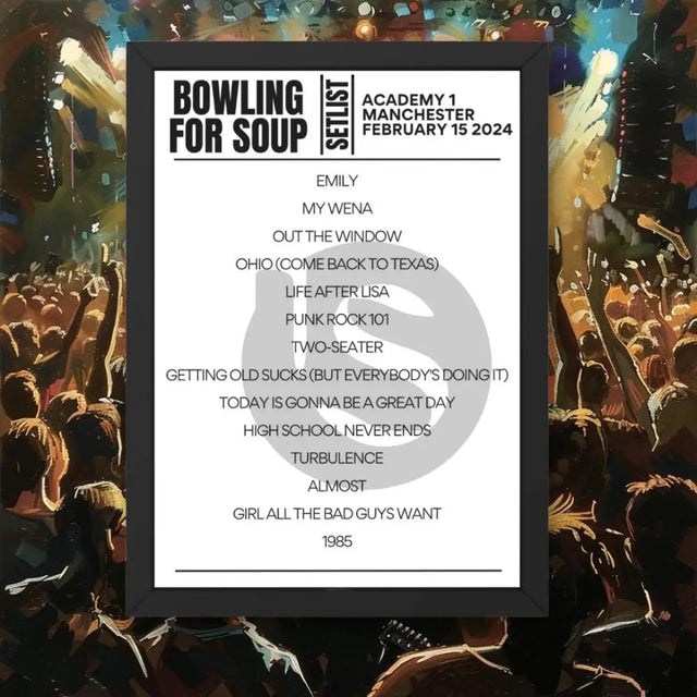 Bowling For Soup Manchester Academy Manchester February 15 2024 Setlist - Setlist