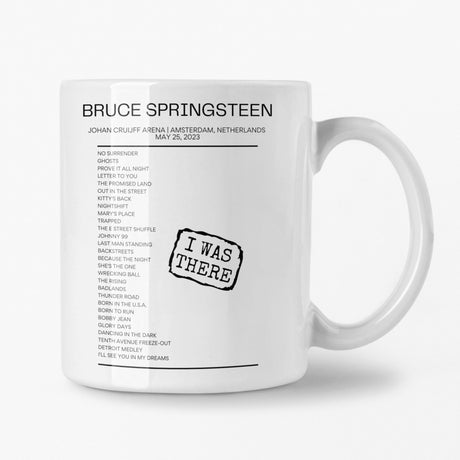 Bruce Springsteen Amsterdam May 25 2023 Setlist Mug - I Was There - Setlist