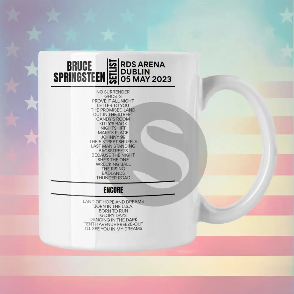 Bruce Springsteen Dublin May 5th 2023 Setlist Mug - Setlist