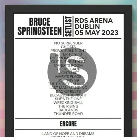 Bruce Springsteen Dublin May 5th 2023 Setlist - Setlist