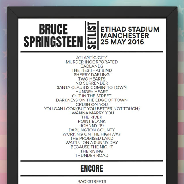 Bruce Springsteen Etihad Stadium Manchester May 25 2016 Setlist - Setlist