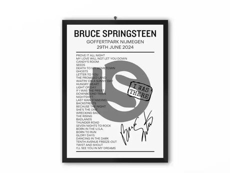 Bruce Springsteen Goffertpark June 29 2024 Setlist Poster - Setlist