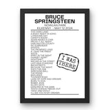 Bruce Springsteen Kilkenny May 12 2024 Replica Setlist - I Was There - Setlist