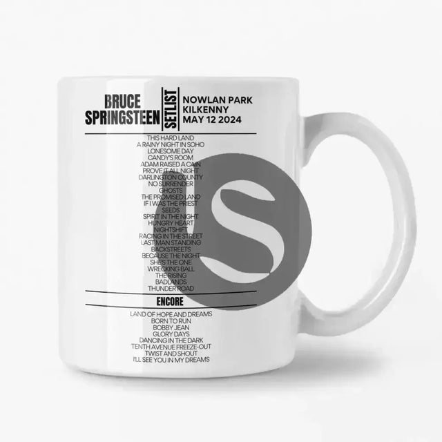 Bruce Springsteen Kilkenny May 12 2024 Replica Setlist Mug - Setlist