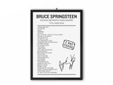 Bruce Springsteen Madrid June 17 2024 Setlist Poster - Setlist