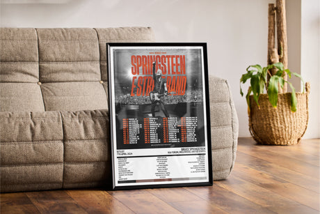 Bruce Springsteen Springsteen & E Street Band 2024 World Tour Kia Forum Inglewood 7th April 2024 - Setlist Tour Poster - Setlist