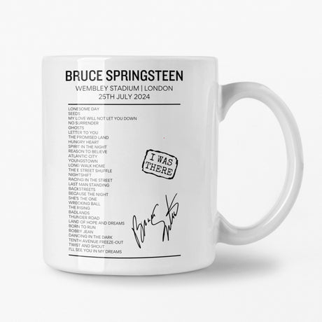 Bruce Springsteen Wembley Stadium July 25 2024 Setlist Mug - Setlist