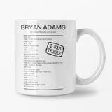 Bryan Adams BCF Arena Fribourg May 25, 2024 Replica Setlist Mug - Setlist